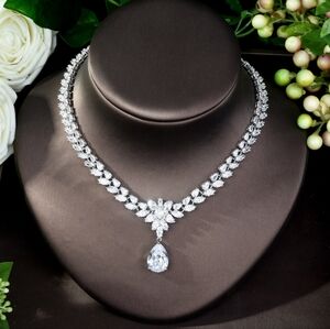 Talbots Rhinestones Cluster Newer with matching earrings also a ring.